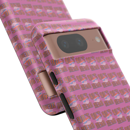 90s Vibe Phone Case, Retro Tough Cases, Gift for Nostalgia Lovers, Durable Phone Covers, 90s Themed Accessories