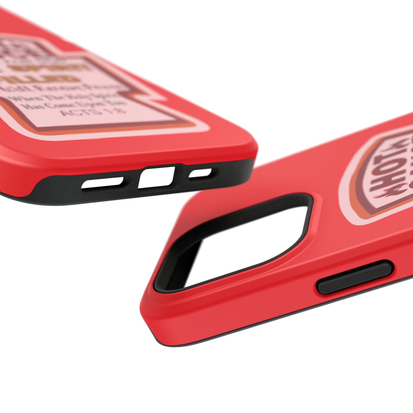 Holy Spirit Hot Sauce Phone Cases - Impact-Resistant, Christian Gift, Spiritual Reminder, Unique Design, Faith-Based Accessory