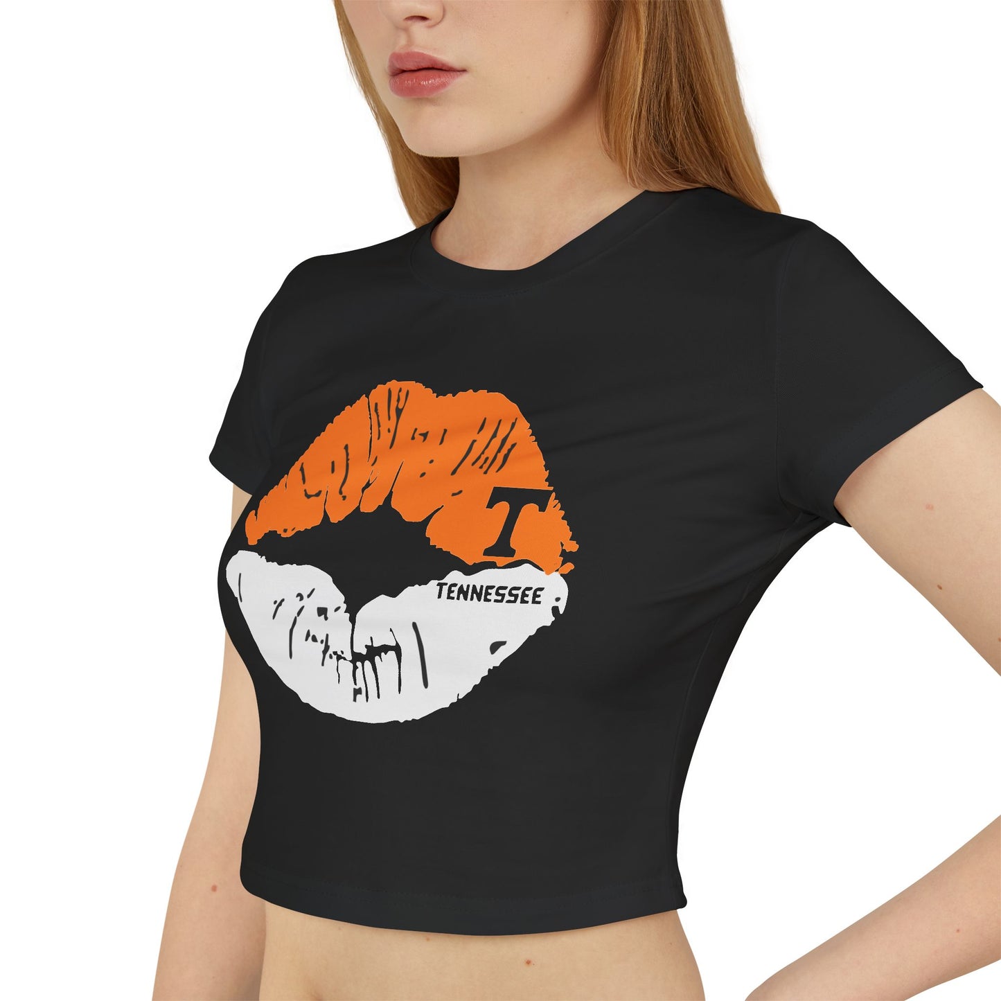 Stylish Tennessee Vols Women's Baby Tee with Lip Print