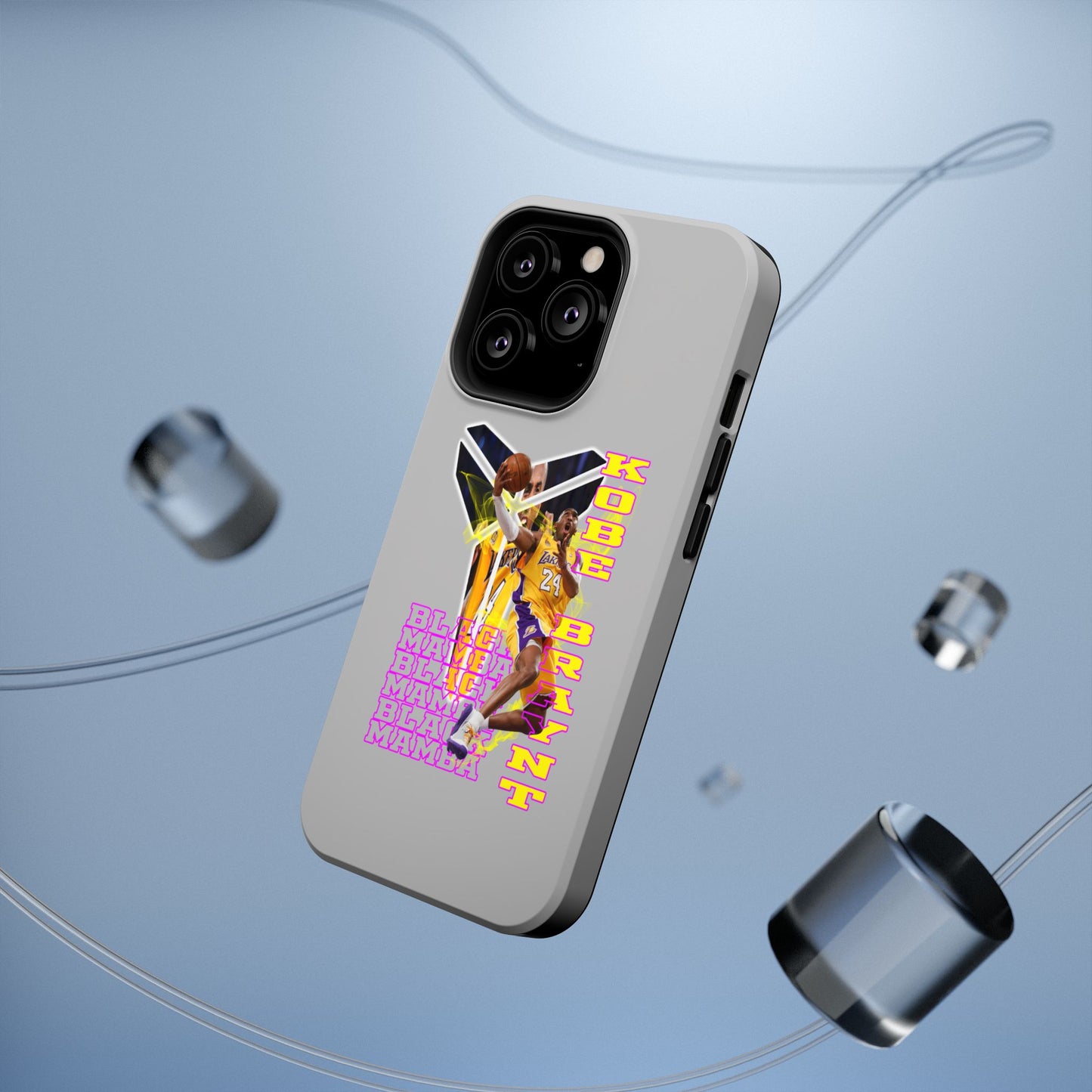 Impact-Resistant Phone Case — Bold Retro Basketball Graphic