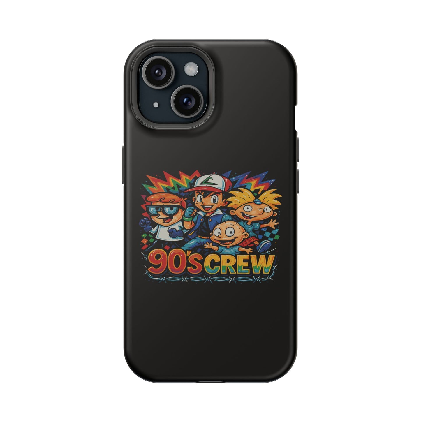 90s Crew Impact-Resistant Phone Case — Retro Cartoon Gamer Design