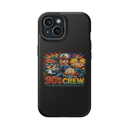 90s Crew Impact-Resistant Phone Case — Retro Cartoon Gamer Design