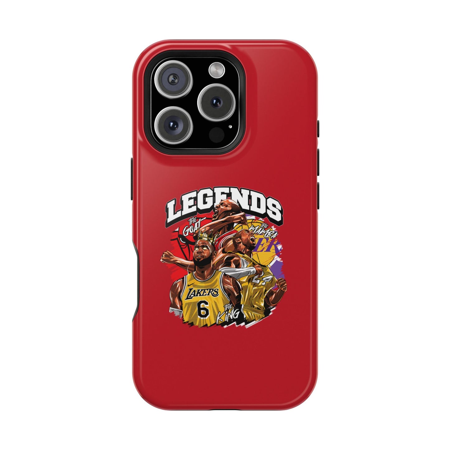 Legends Basketball Graphic Phone Case — Impact-Resistant iPhone Cover