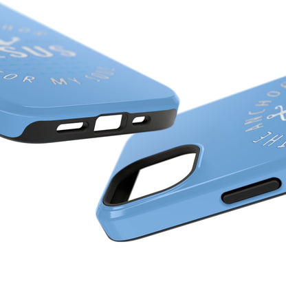 Jesus Anchor Phone Case, Christian Tech Accessories, Inspirational Gifts, Unique Phone Covers, Faith-Based Decor