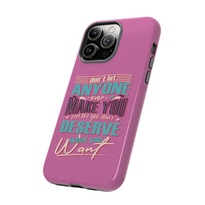 Inspirational Phone Case, Motivational Phone Cover, Tough Cases for Her, Gift for Friends, Self-Love Quote Case