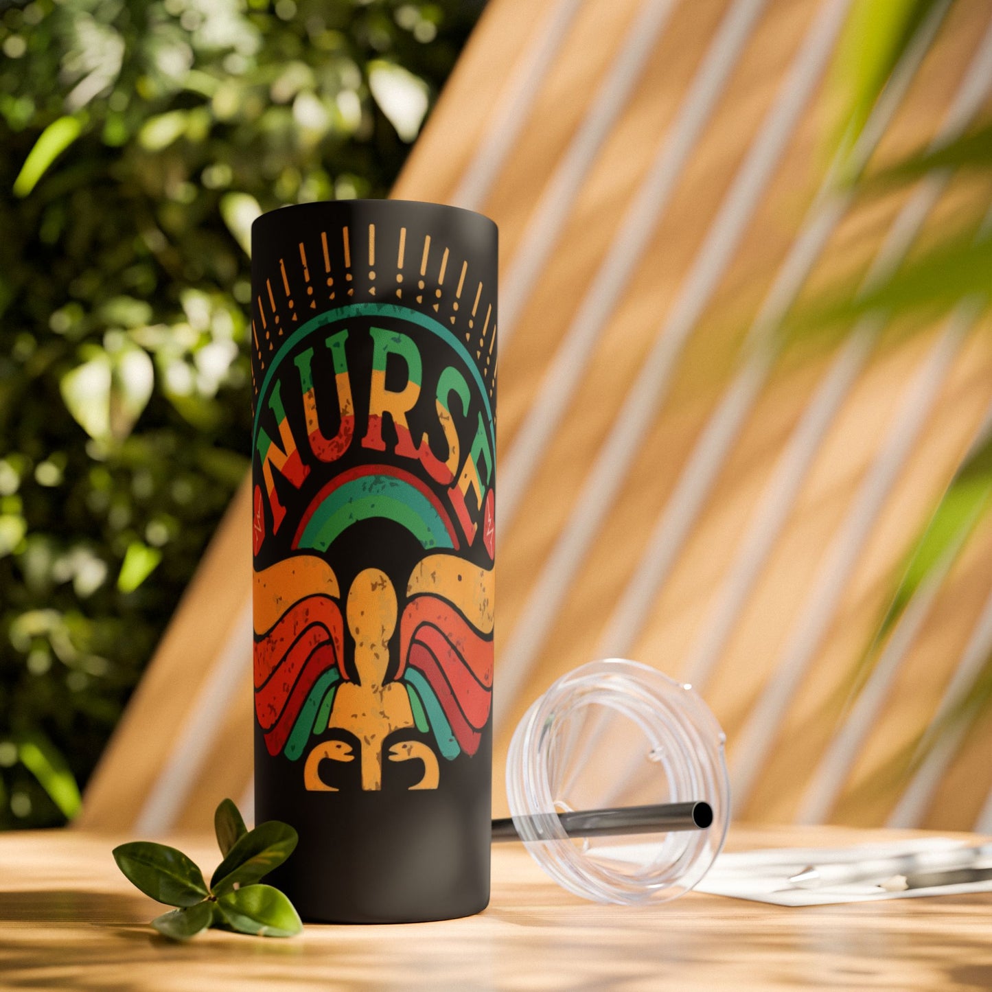 Nurse Skinny Tumbler, 20oz, Motivational Drinkware, Gift for Nurses, Summer Hydration, Nurse Appreciation Day