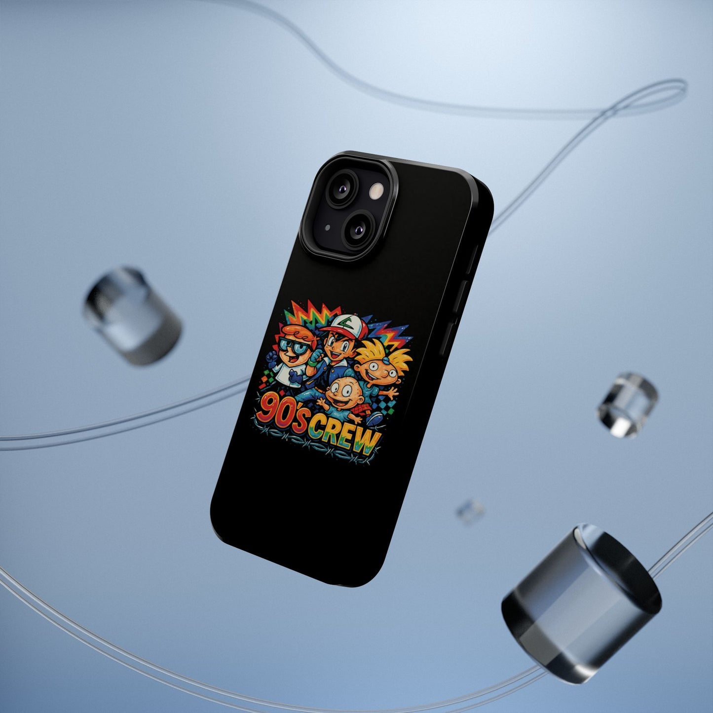 90s Crew Impact-Resistant Phone Case — Retro Cartoon Gamer Design