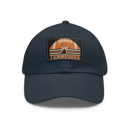 Tennessee Dad Hat with Leather Patch, Casual Hat, Sports Cap, Gift for Dads, Outdoor Hat, Summer Accessory