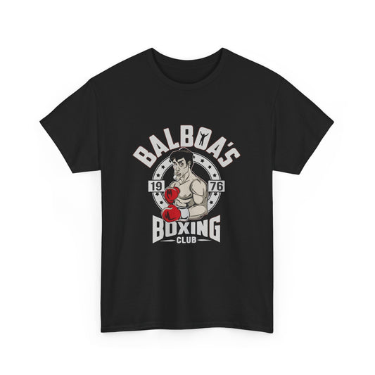 Balboa's Boxing Club Unisex Heavy Cotton Tee - Vintage Sports Shirt, Gym Apparel, Boxing Fan Gear, Fitness Gift, Casual Wear