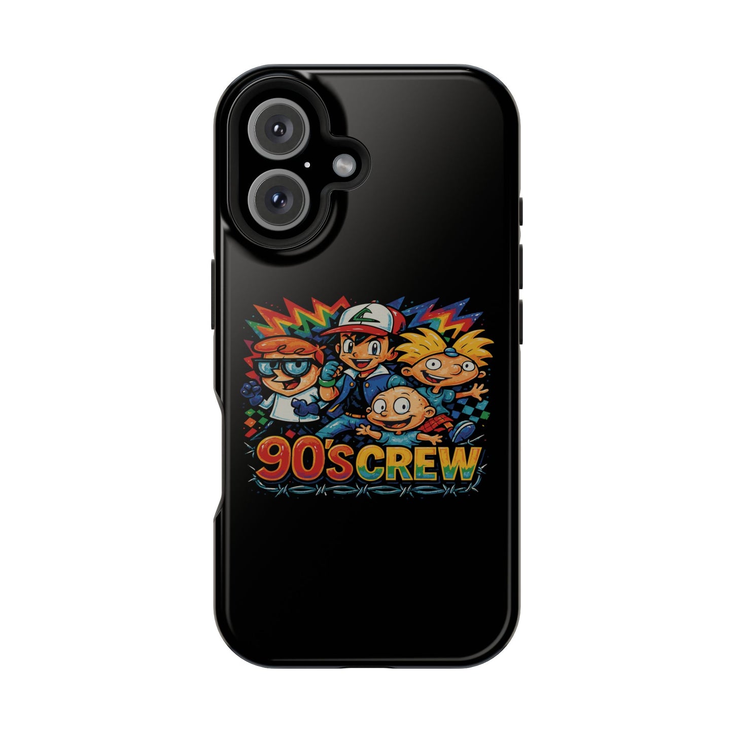90s Crew Impact-Resistant Phone Case — Retro Cartoon Gamer Design
