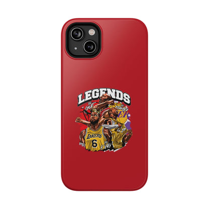 Legends Basketball Graphic Phone Case — Impact-Resistant iPhone Cover