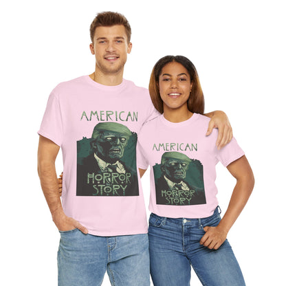 American Horror Story Unisex Heavy Cotton Tee, Horror Fan Gift, Graphic Tee, Halloween Costume, TV Show Merch