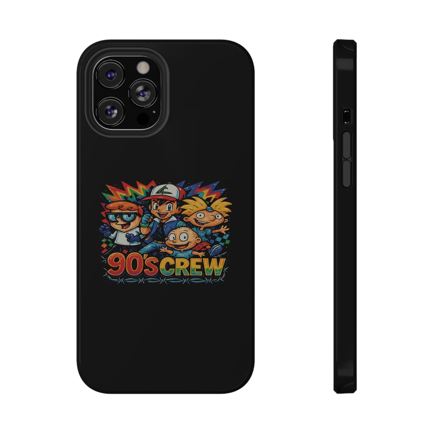 90s Crew Impact-Resistant Phone Case — Retro Cartoon Gamer Design