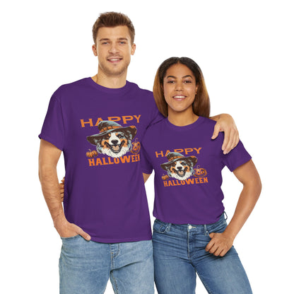 Halloween Dog Graphic Tee, Unisex T-Shirt, Spooky Pet Shirt, Fall Apparel, Trick or Treat Top