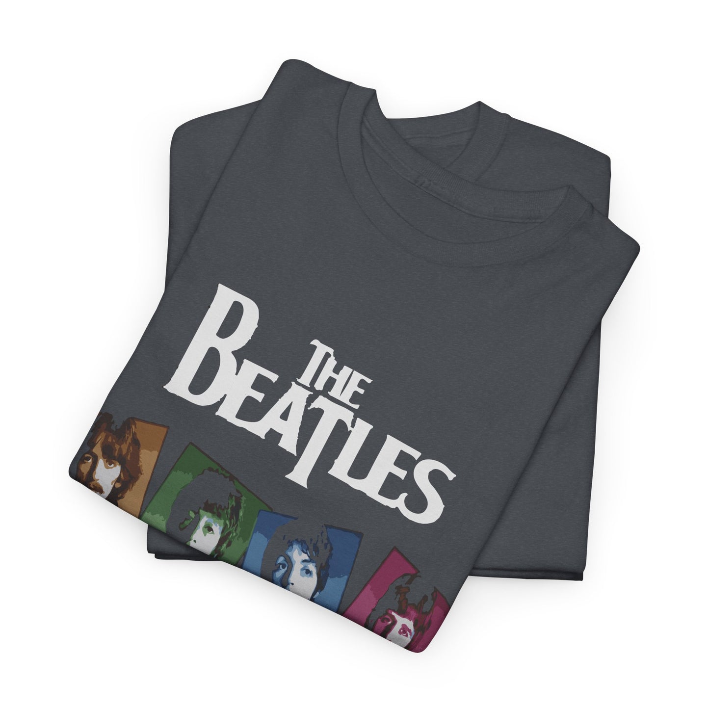 Retro Beatles Graphic Tee - Vintage Unisex Heavy Cotton T-Shirt, Music Lover Gift, 60s Inspired Fashion, Concert T-Shirt, Gift for Him/Her
