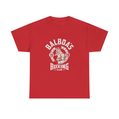 Balboa's Boxing Club Unisex Heavy Cotton Tee - Vintage Sports Shirt, Gym Apparel, Boxing Fan Gear, Fitness Gift, Casual Wear