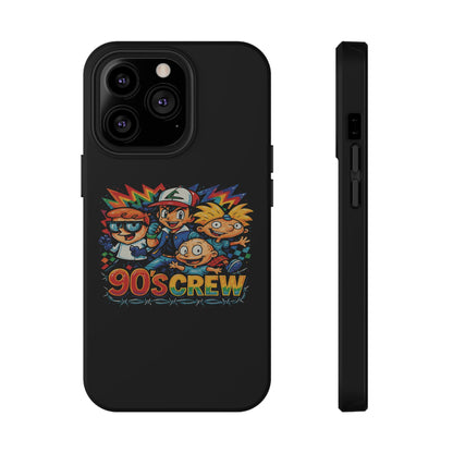 90s Crew Impact-Resistant Phone Case — Retro Cartoon Gamer Design