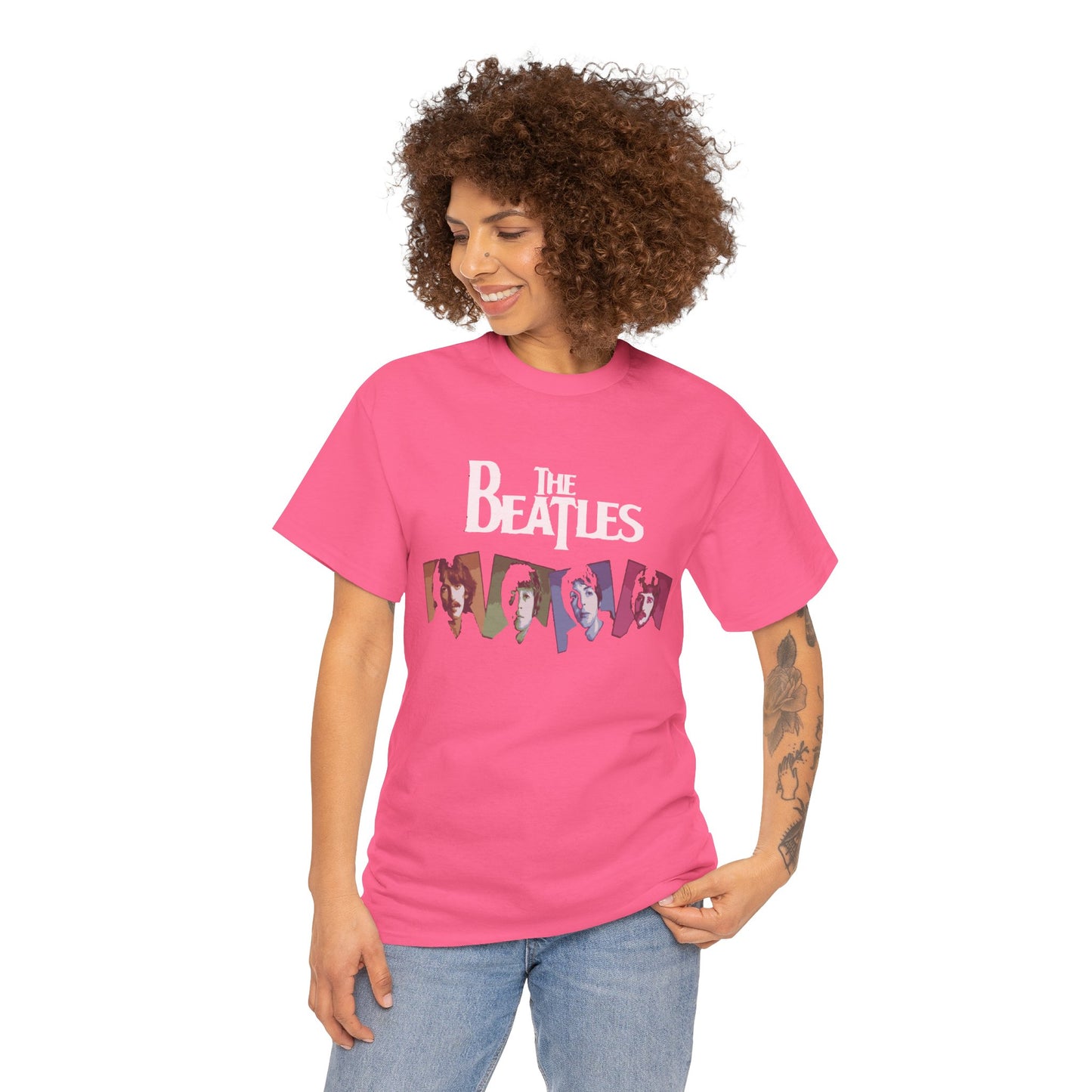 Retro Beatles Graphic Tee - Vintage Unisex Heavy Cotton T-Shirt, Music Lover Gift, 60s Inspired Fashion, Concert T-Shirt, Gift for Him/Her