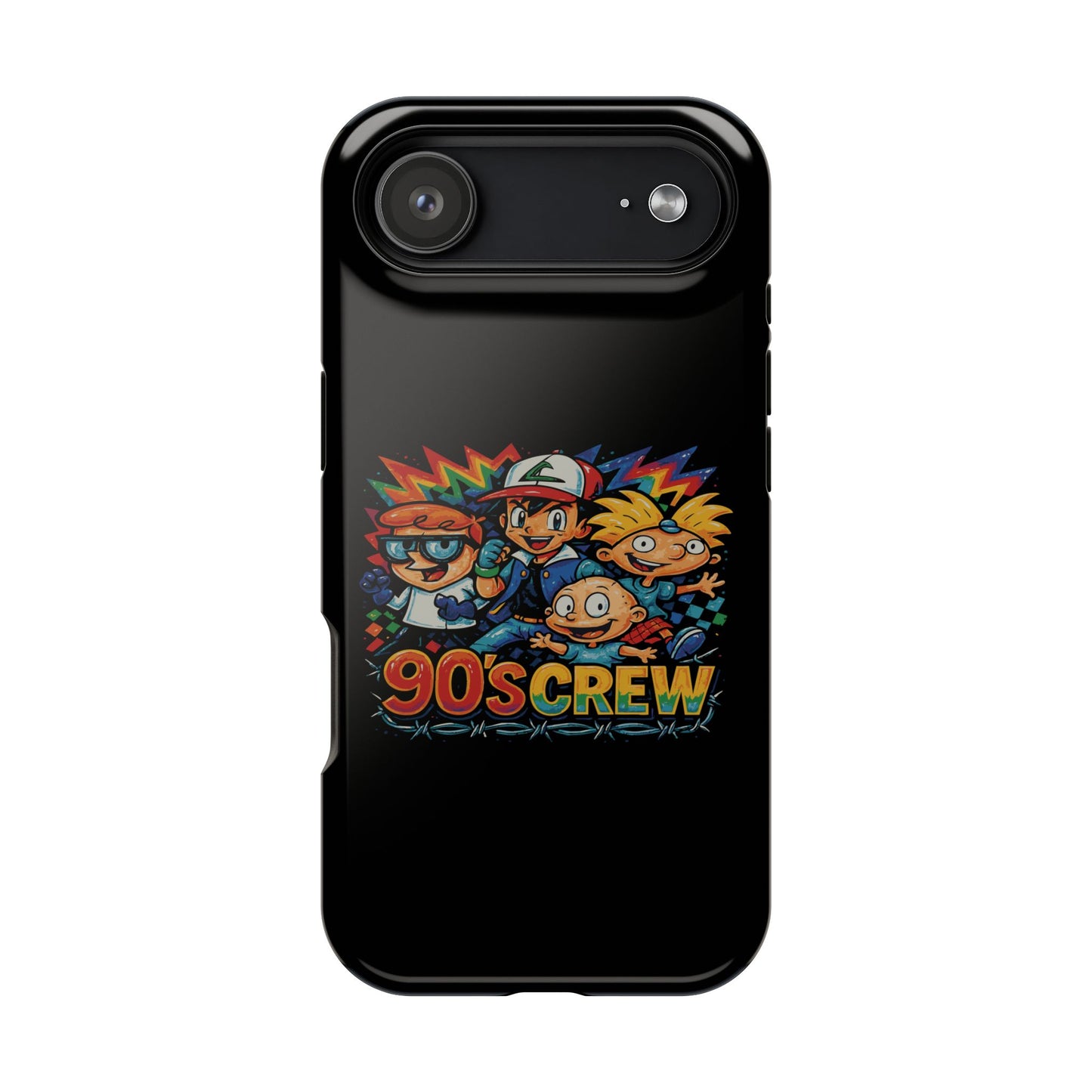 90s Crew Impact-Resistant Phone Case — Retro Cartoon Gamer Design