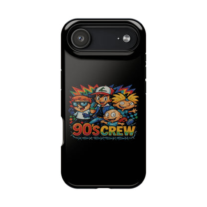 90s Crew Impact-Resistant Phone Case — Retro Cartoon Gamer Design