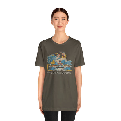 Tennessee Vintage Graphic Tee, Unisex Jersey Short Sleeve T-Shirt, Souvenir Shirt, Vacation Wear, Gift for Travelers, Retro Tee