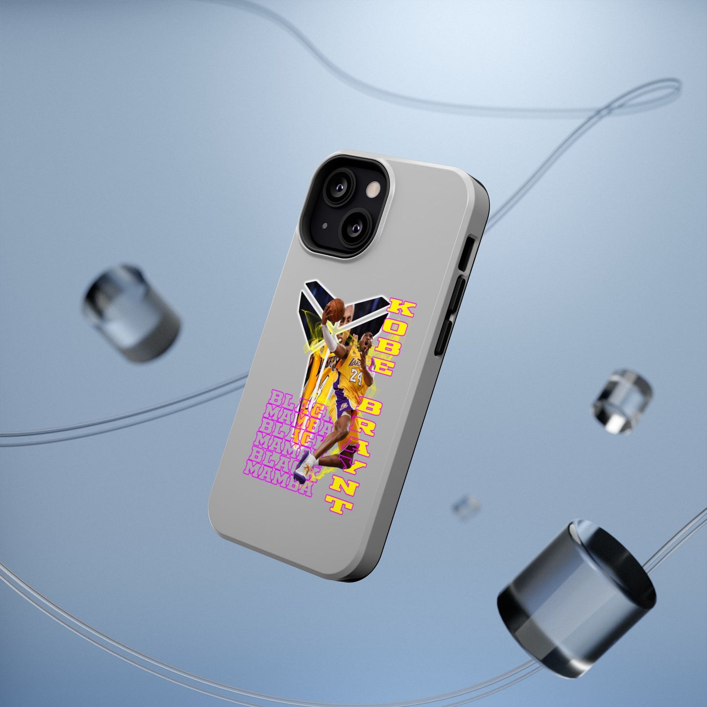 Impact-Resistant Phone Case — Bold Retro Basketball Graphic