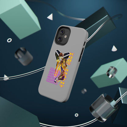 Impact-Resistant Phone Case — Bold Retro Basketball Graphic