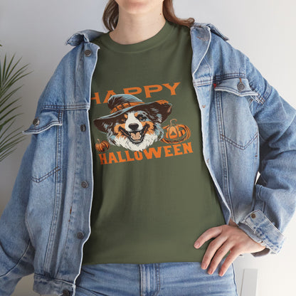 Halloween Dog Graphic Tee, Unisex T-Shirt, Spooky Pet Shirt, Fall Apparel, Trick or Treat Top