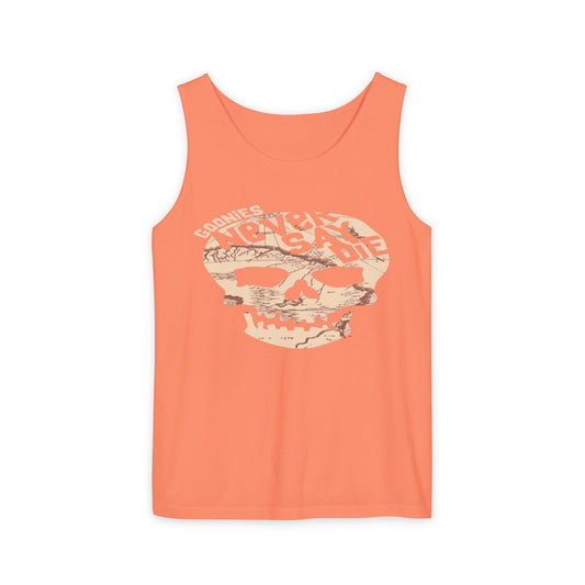 Cool Skull Graphic Tank Top, Unisex Summer Tee, Beachwear, Festival Outfit, Casual Wear, Graphic Apparel