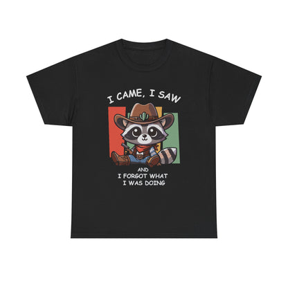 Fun Raccoon Graphic Tee, Cute Funny Animal T-Shirt, Unique Gift, Unisex Cotton Tee, Casual Wear, Birthday Gift, Humor Shirt