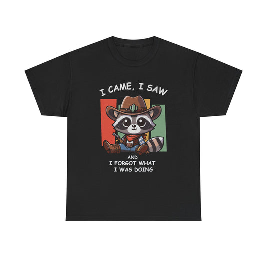 Fun Raccoon Graphic Tee, Cute Funny Animal T-Shirt, Unique Gift, Unisex Cotton Tee, Casual Wear, Birthday Gift, Humor Shirt