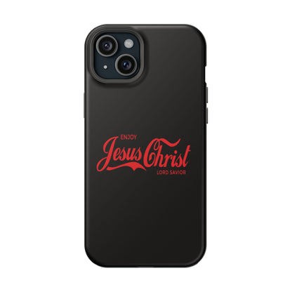 Impact-Resistant Phone Case: Enjoy Jesus Christ Lord Savior, Christian Gift, Durable Protection, Faith-Based Accessory, Holiday Gift