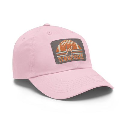 Tennessee Dad Hat with Leather Patch, Casual Hat, Sports Cap, Gift for Dads, Outdoor Hat, Summer Accessory