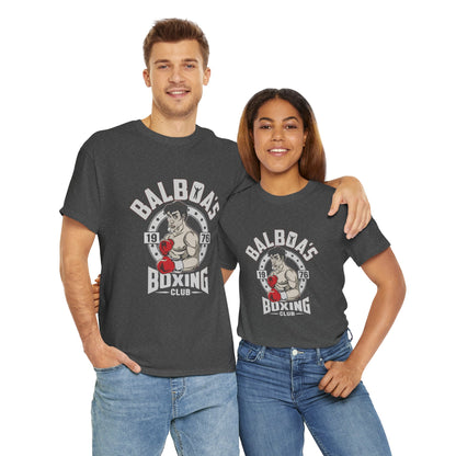 Balboa's Boxing Club Unisex Heavy Cotton Tee - Vintage Sports Shirt, Gym Apparel, Boxing Fan Gear, Fitness Gift, Casual Wear
