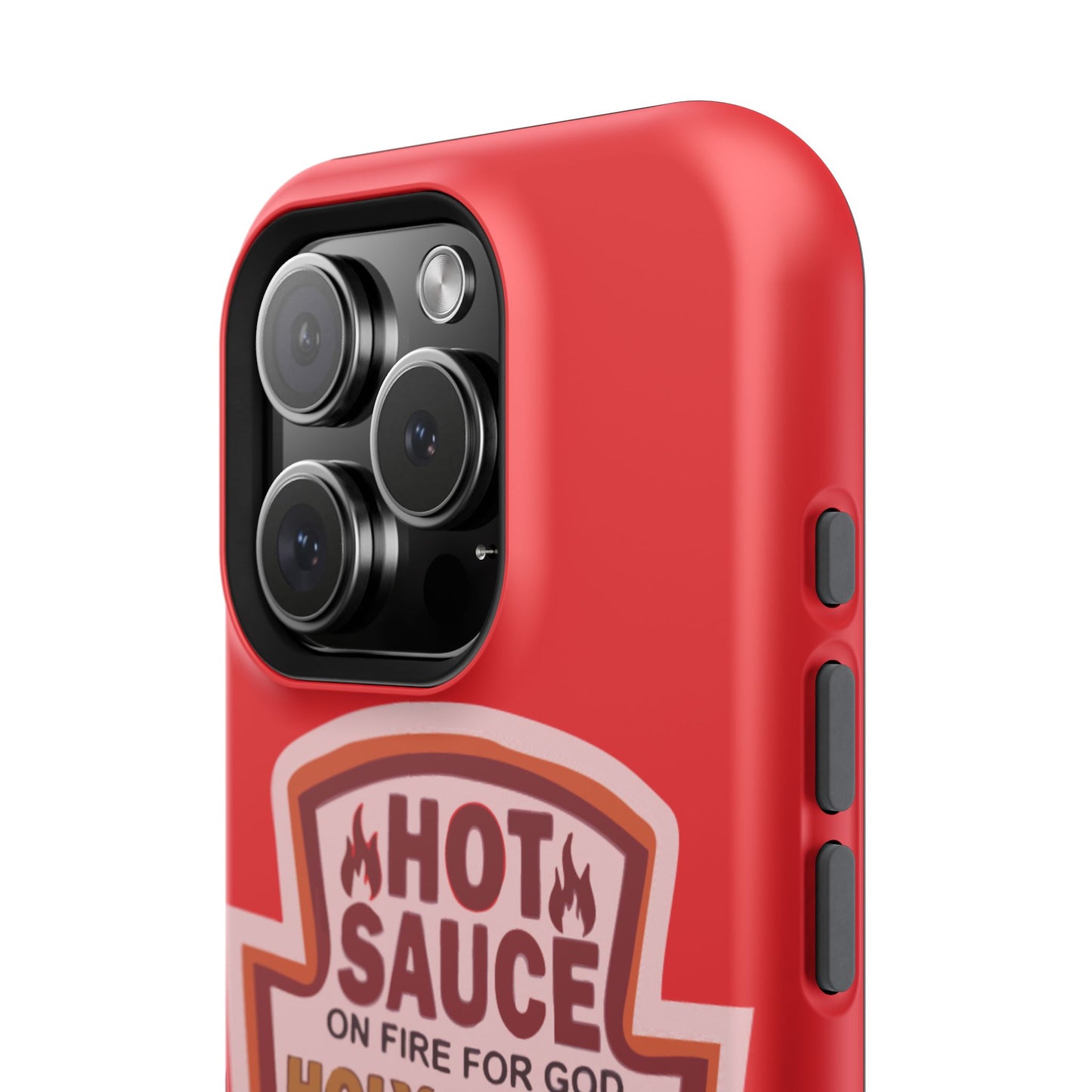 Holy Spirit Hot Sauce Phone Cases - Impact-Resistant, Christian Gift, Spiritual Reminder, Unique Design, Faith-Based Accessory