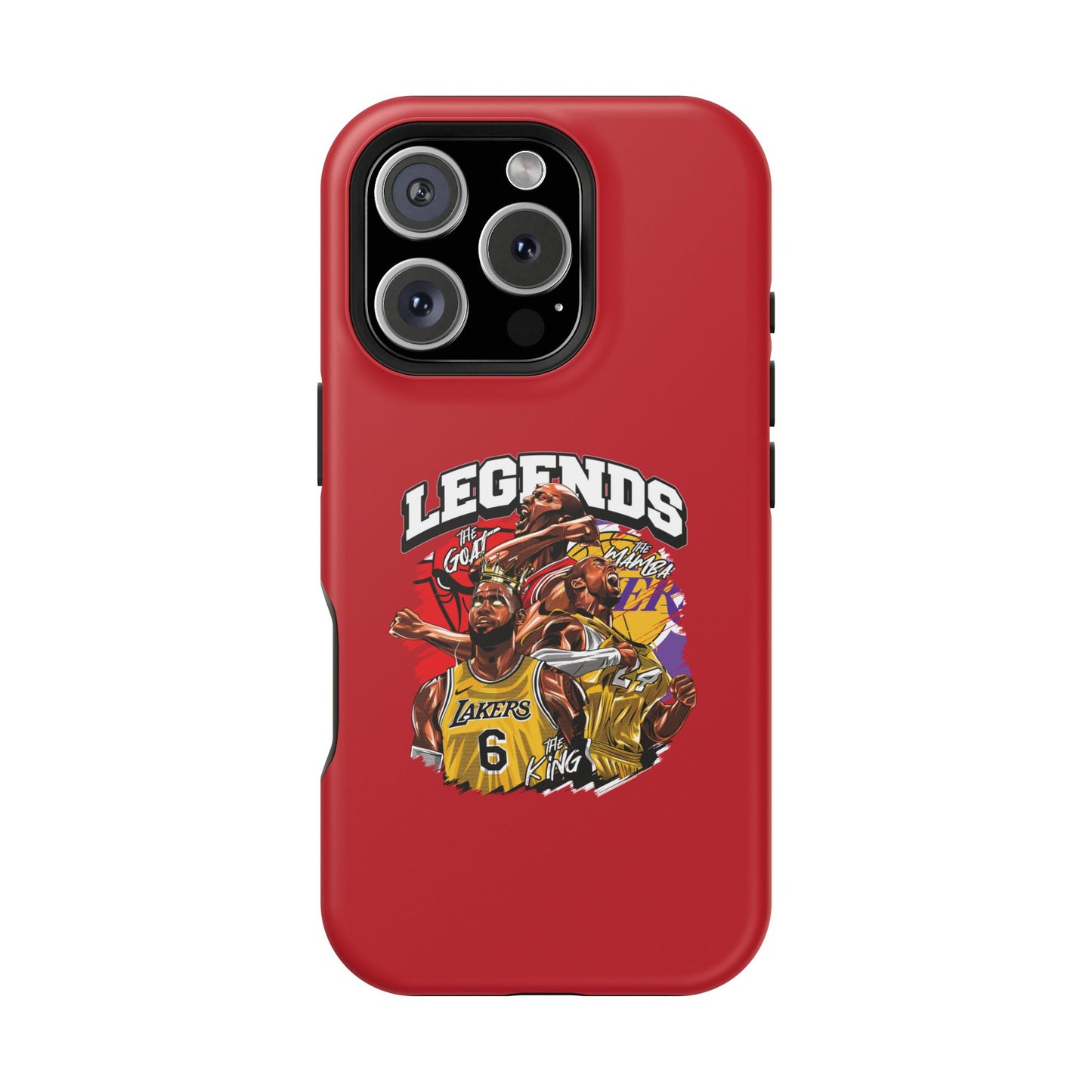 Legends Basketball Graphic Phone Case — Impact-Resistant iPhone Cover