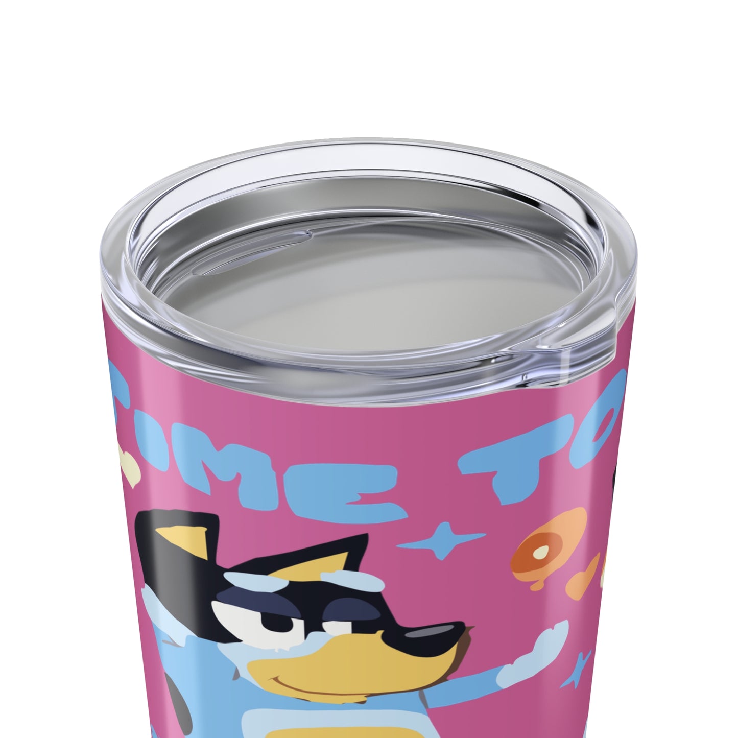 20oz Pink Corgi & Donut Tumbler — Cute Cartoon Dog Travel Mug
