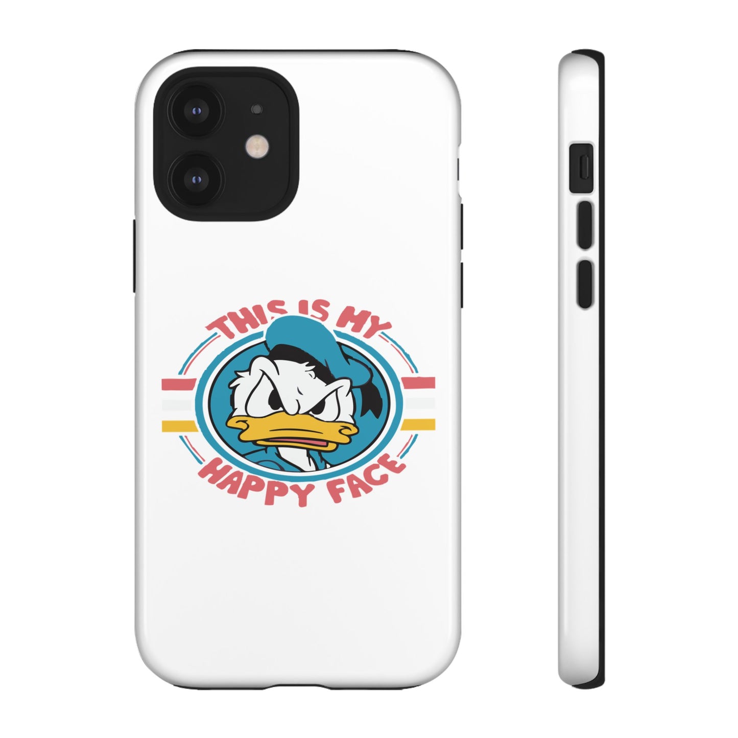 Tough Cases: This is My Happy Face Phone Case, Funny Phone Case, Donald Duck Case, Cute Phone Accessory, Gift for Disney Fans