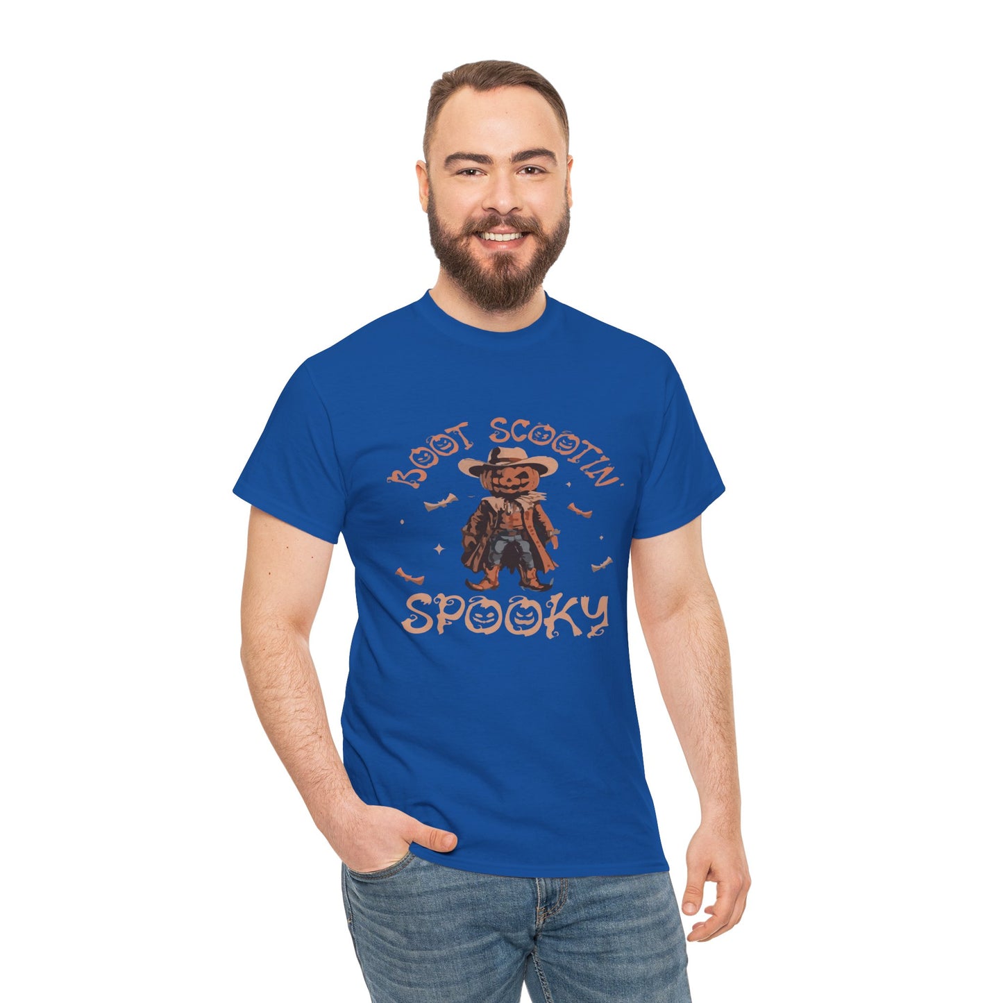 Spooky Cowboy Tee, Unisex Heavy Cotton T-Shirt, Halloween Costume, Fall Fashion, Fun Casual Wear, Gift for Friends, Boot Scootin' [...]