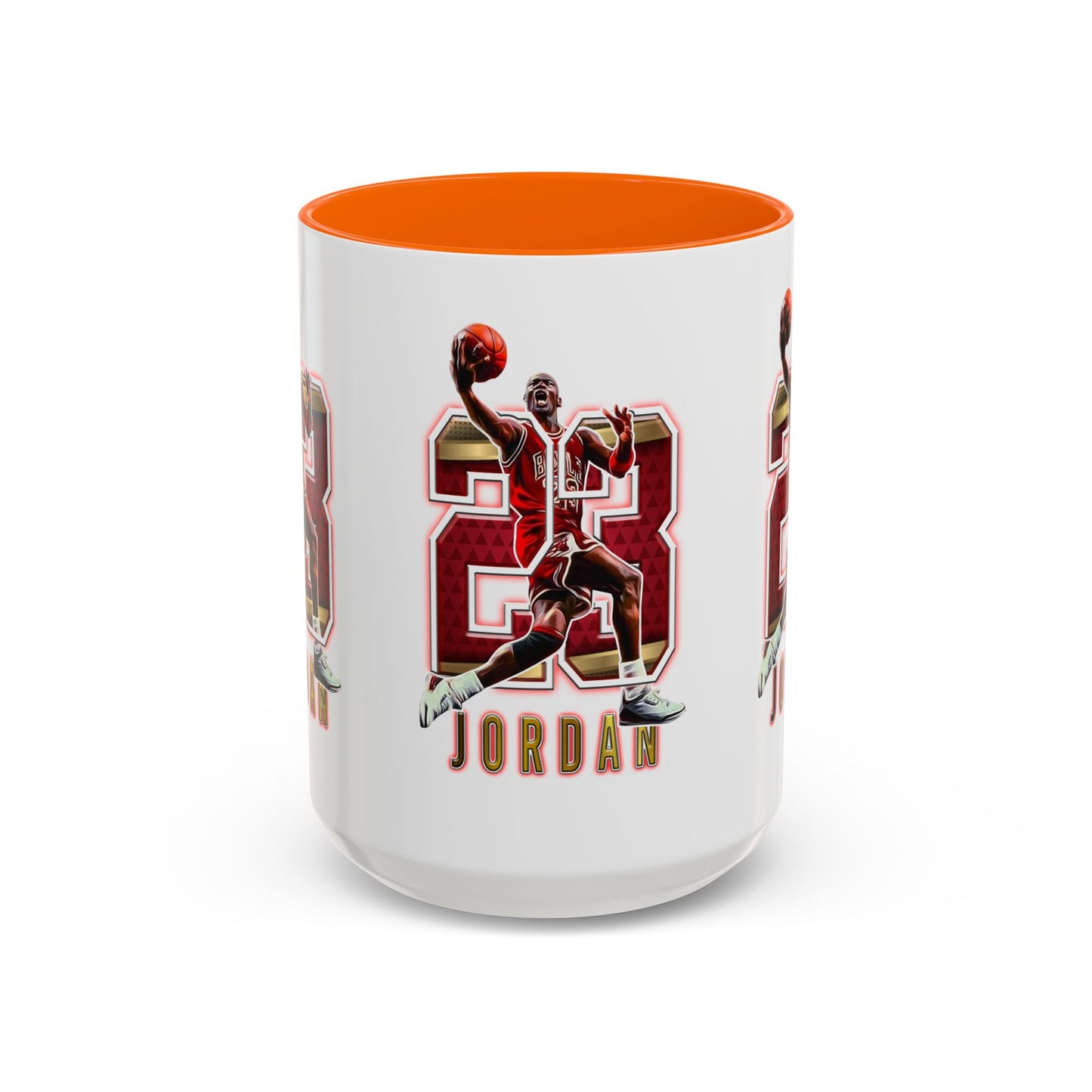 Michael Jordan Accent Coffee Mug - 11oz & 15oz - Perfect Gift for Sports Fans, Collectors, Basketball Lovers, Unique Gift Idea