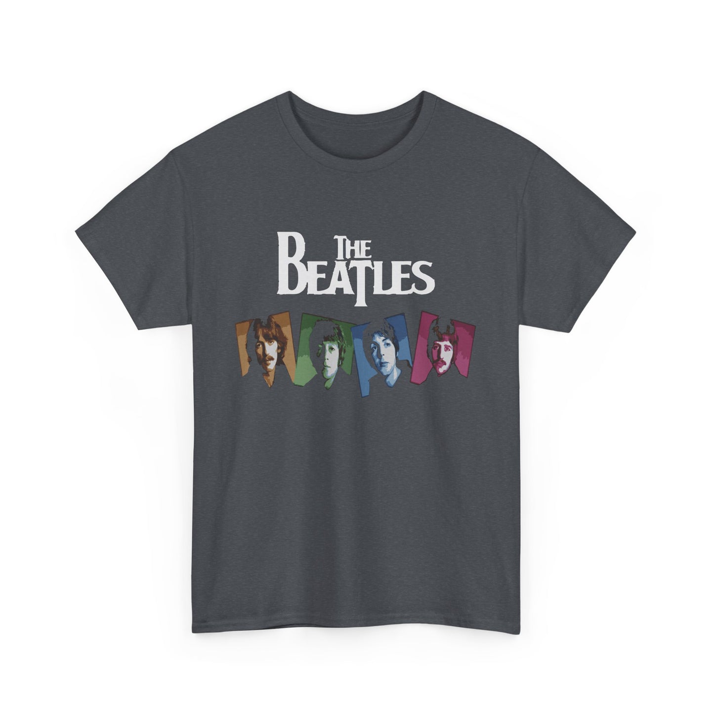 Retro Beatles Graphic Tee - Vintage Unisex Heavy Cotton T-Shirt, Music Lover Gift, 60s Inspired Fashion, Concert T-Shirt, Gift for Him/Her
