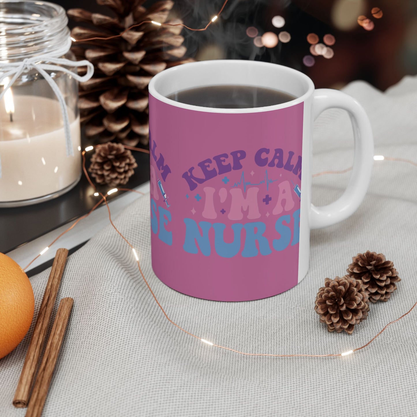 Nurse Humor Ceramic Mug - "Keep Calm I'm a Nurse" - Perfect Gift for Nurses, Healthcare Workers, Coffee Lovers, Nursing Graduates, [...]