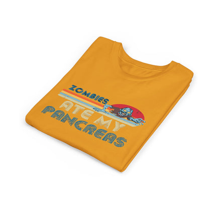 Youth Zombie Tee, Cute Graphic T-Shirt for Kids, Fun Short Sleeve Top, Halloween Costume, Gift for Little Horror Fans