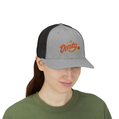 Dusty Snapback Trucker Cap, Trendy Hat, Gift for Him/Her, Casual Wear, Festival Accessory, Outdoor Style