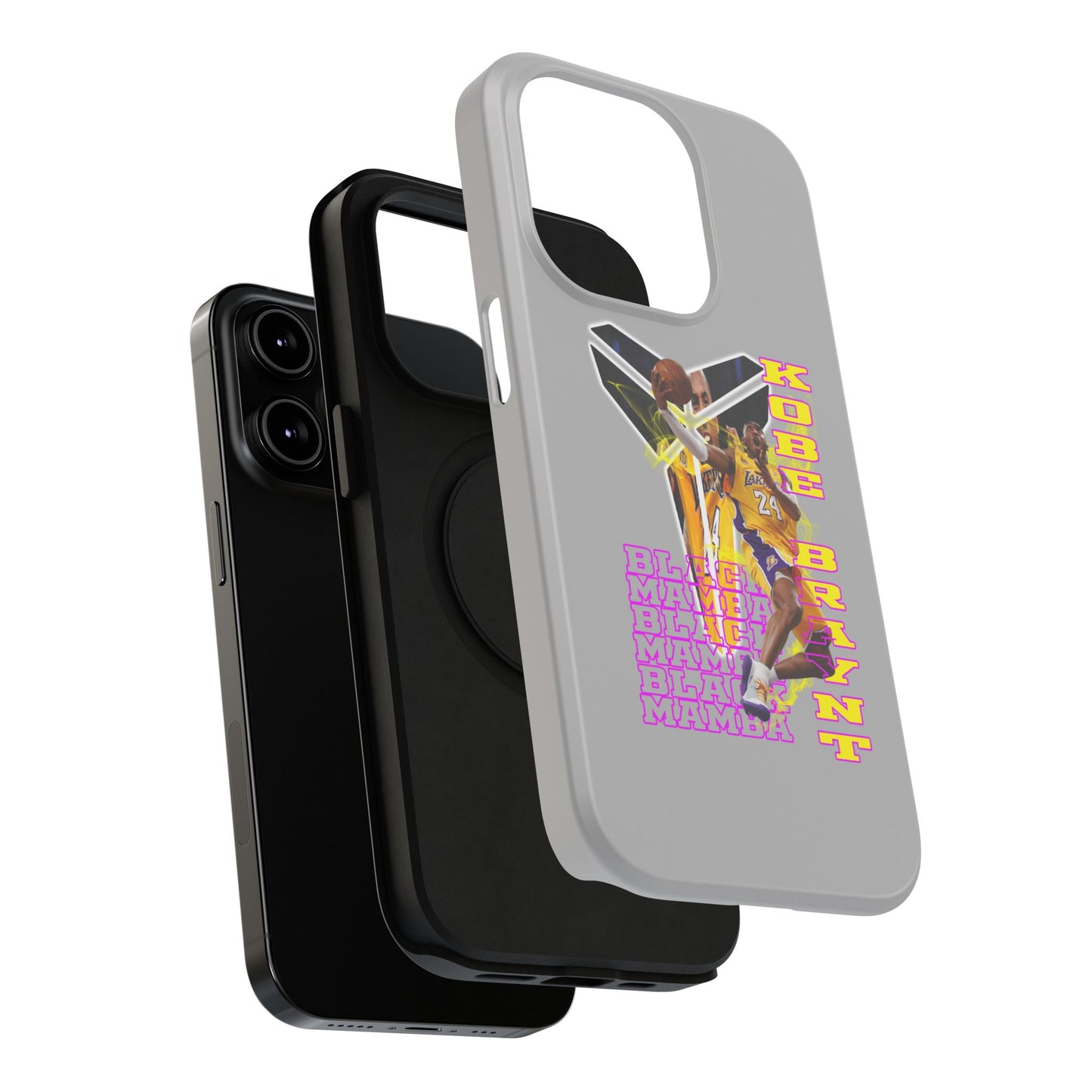 Impact-Resistant Phone Case — Bold Retro Basketball Graphic