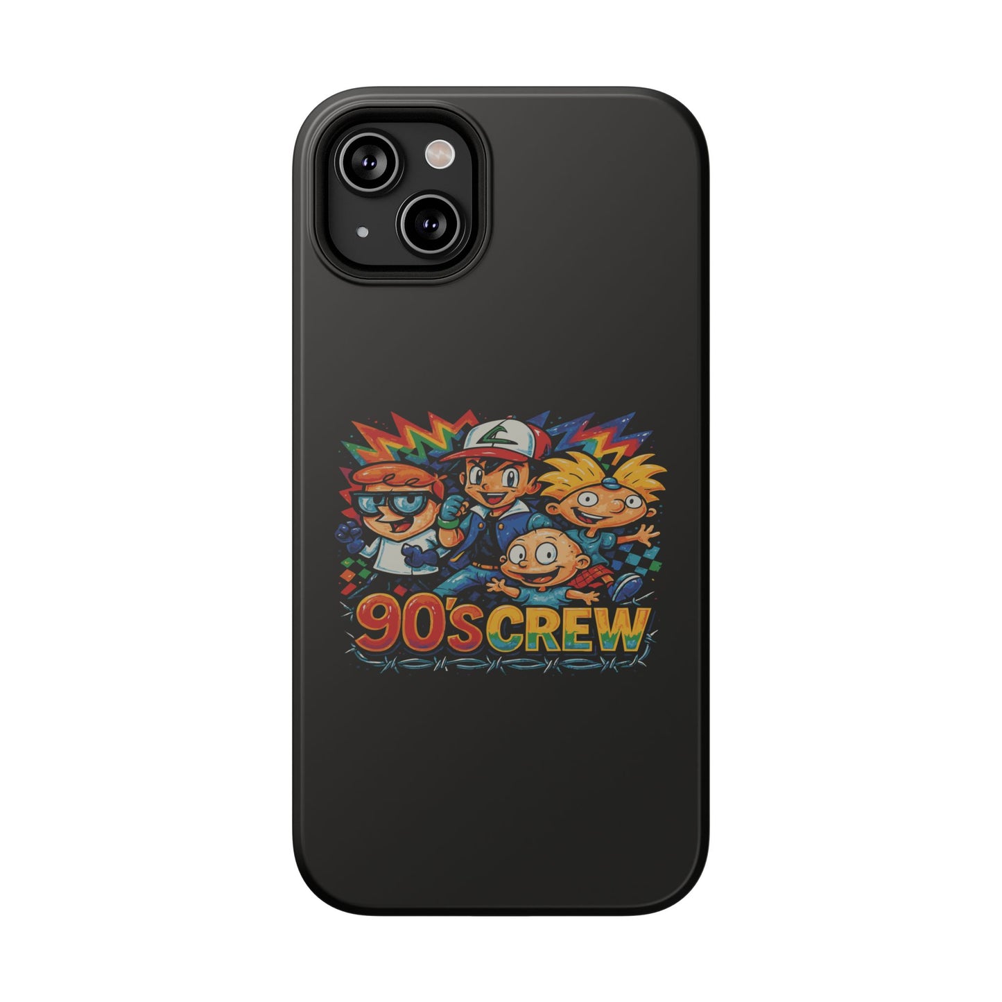 90s Crew Impact-Resistant Phone Case — Retro Cartoon Gamer Design