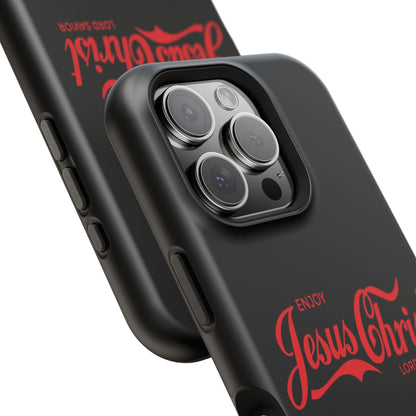 Impact-Resistant Phone Case: Enjoy Jesus Christ Lord Savior, Christian Gift, Durable Protection, Faith-Based Accessory, Holiday Gift