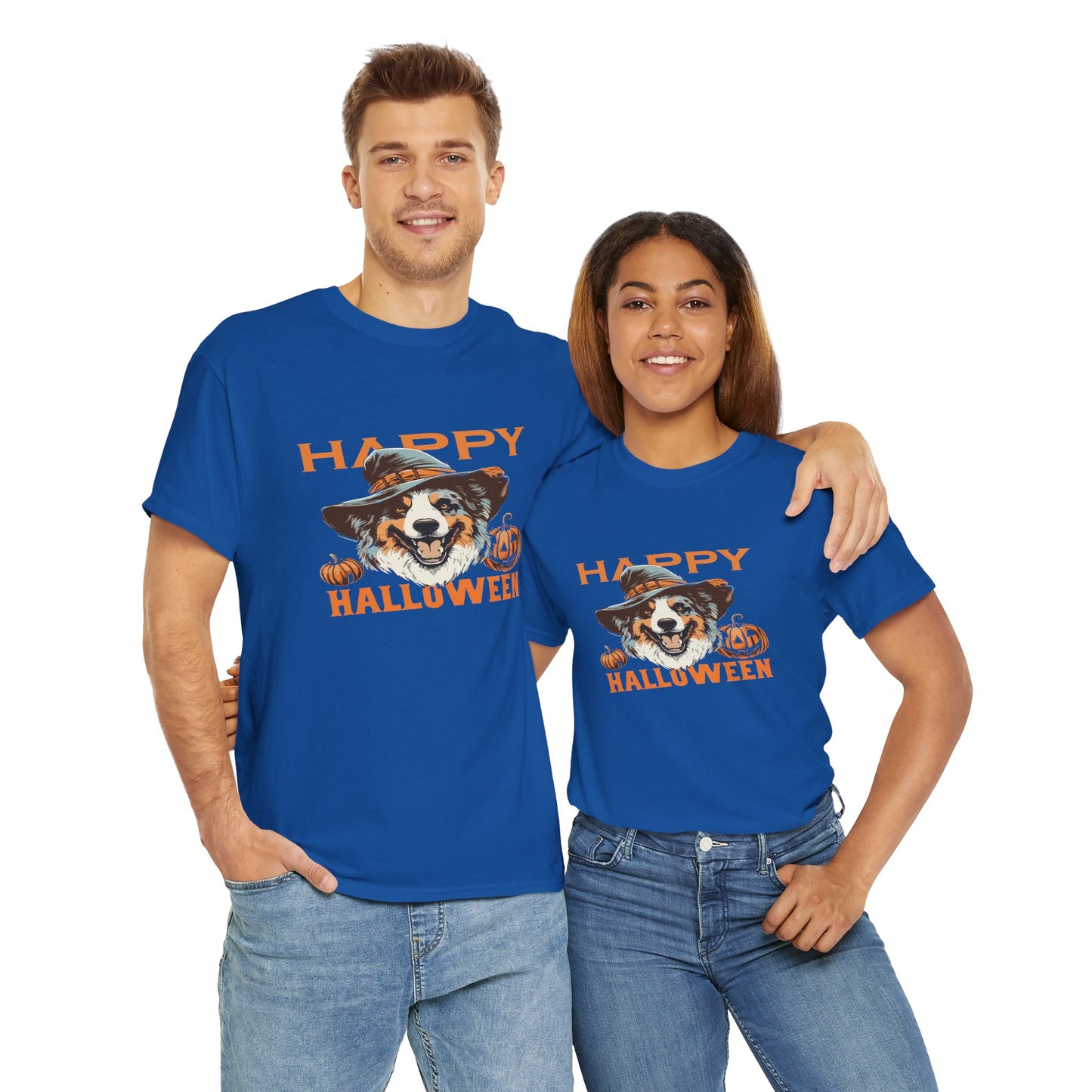 Halloween Dog Graphic Tee, Unisex T-Shirt, Spooky Pet Shirt, Fall Apparel, Trick or Treat Top
