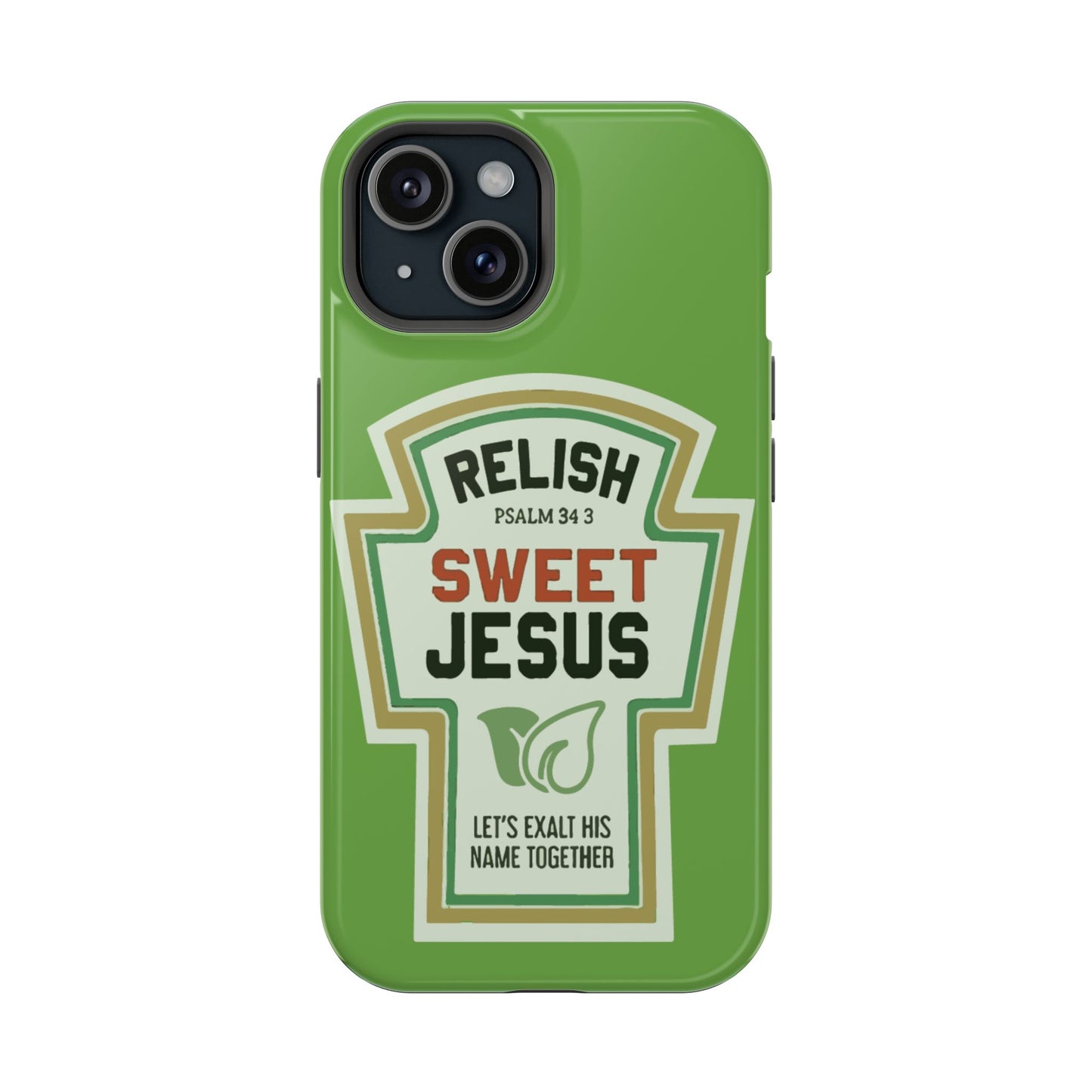 Relish Sweet Jesus Phone Case, Christian Gift, Impact-Resistant Case, Religious Phone Accessory, Faith-Based Present, Celebration Case