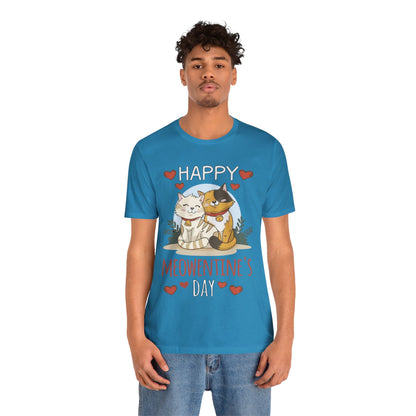 Happy Meowentine's Jersey Short Sleeve Tee